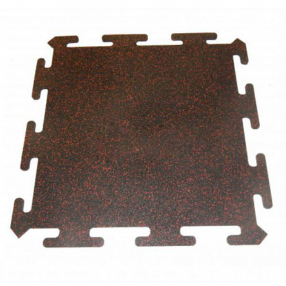 Резиновая плитка Резиновая плитка Rubblex Sport Puzzle Mix 30% красный 25мм