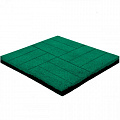 Резиновая плитка Брусчатка зеленая 40 мм