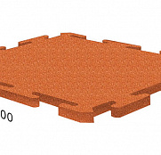 Резиновая плитка Rubblex Распродажа Ласточкин Хвост оранжевый 20 мм