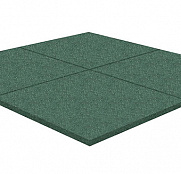 Резиновая плитка Rubblex Распродажа (гладкое основание) зеленый 40 мм