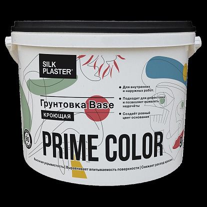 Обои Silk Plaster Общестроительные краски PRIME COLOR Кроющая грунтовка BASE G3 4,5 л