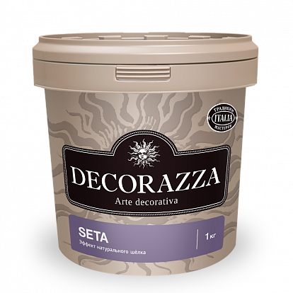 Декоративная штукатурка Decorazza Декоративная краска с эффектом шёлка Seta 1 л