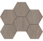 Мозаика Estima Kraft Wood Light Grey KW02 Hexagon 25x28,5 структур. 70622
