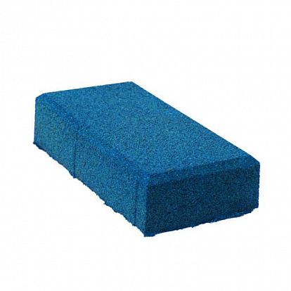 Резиновая плитка Резиновая плитка Кирпич 40 мм синяя
