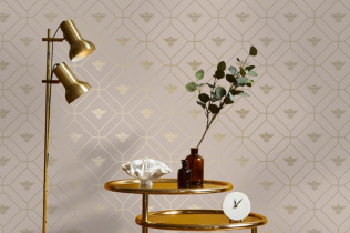 Holden Decor Imaginarium 2 Honeycomb Bee Pink 