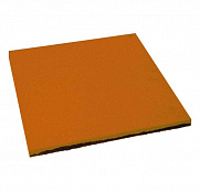Резиновая плитка Квадрат 40 мм грунт (Яйцо) оранжевая