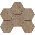 Мозаика Estima Kraft Wood Rusty Beige KW01 Hexagon 25x28,5 структур. 70432