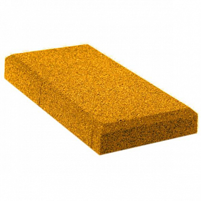 Резиновая плитка Резиновая плитка Кирпич 20 мм желтая