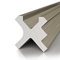 Decaro Теневой профиль Engineering Разделительный D00X.A Brass Анодированный латунный