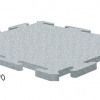 Резиновая плитка Rubblex Распродажа Ласточкин Хвост серый 25 мм