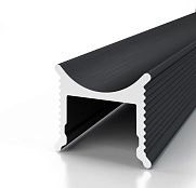 Decaro Теневой профиль Engineering Разделительный D007А Black Анодированный черный
