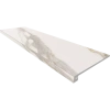 Комплект Estima Miramare White Ступень RM01 (33x120) непол. (прямоугол. бортик) без насечек + Подступенок (14,5x120) 70543