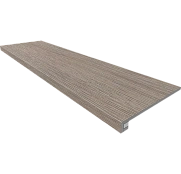 Комплект Estima Kraft Wood Light Grey Ступень KW02 (33x120) структур. (прямоугол. бортик) без насечек + Подступенок (14,5x120) 70611