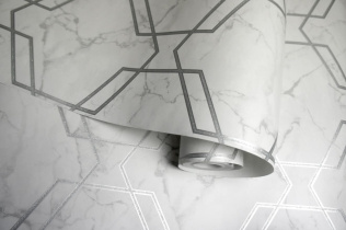 Holden Decor Kaleidoscope Ventura Grey /Silver 90600