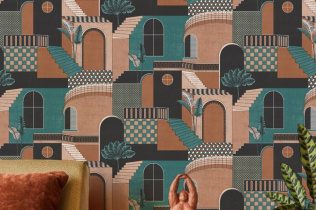 Holden Decor Imaginarium 2 Medina Orange/Teal 13101