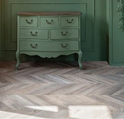 Vinilam Parquet Chevron Glue Шеврон Шампань RI153616CL4