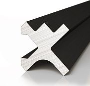 Decaro Теневой профиль Engineering Разделительный D00X.A Black Анодированный черный