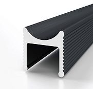 Decaro Теневой профиль Engineering Разделительный D008А Black Анодированный черный