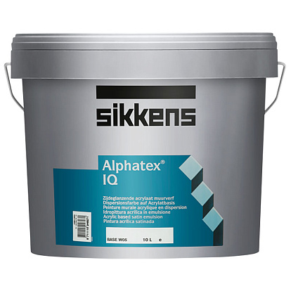 Лакокрасочные изделия Краска для внутренних и наружных работ акриловая Sikkens Alphatex IQ полуматовая база BS M15 0,96 л.
