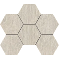 Мозаика Estima Kraft Wood Nordic KW00 Hexagon 25x28,5 структур. 70431
