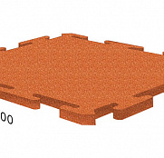 Резиновая плитка Rubblex Распродажа Ласточкин Хвост оранжевый 40 мм