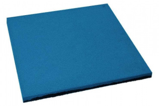 Резиновая плитка Квадрат 40 мм песок (Ячейки) синяя