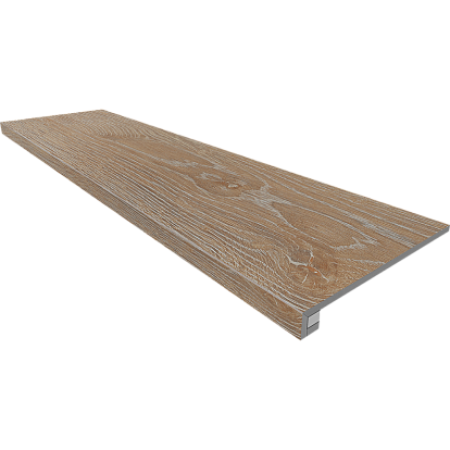 Комплект Estima Kraft Wood Rusty Beige Ступень KW01 (33x120) структур. (прямоугол. бортик) без насечек + Подступенок (14,5x120) 70608
