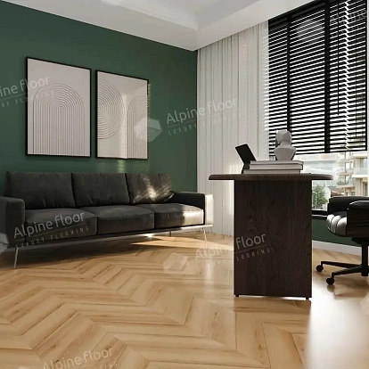 Ламинат SPC Alpine Floor Chevron Alpine Дуб Самерсет ECO 18-19