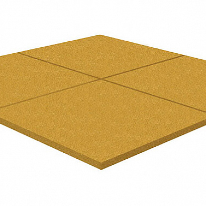 Резиновая плитка Резиновая плитка Rubblex Распродажа (рельефное основание) желтый 40 мм