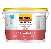 Краска фасадная акриловая Marshall Maestro глубокоматовая база BC 18 л