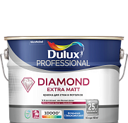 Краска для стен и потолков водно-дисперсионная Dulux Diamond Extra Matt глубокоматовая база BW 9 л.