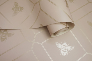 Holden Decor Imaginarium 2 Honeycomb Bee Pink 