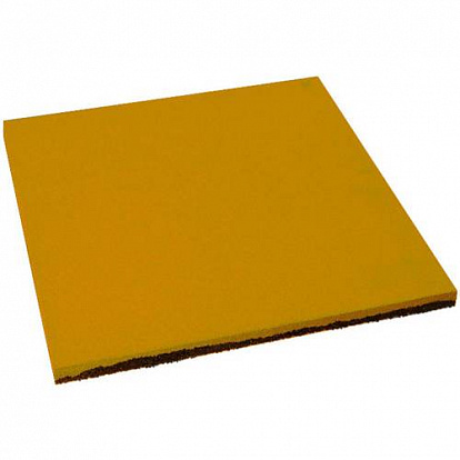 Резиновая плитка Резиновая плитка Квадрат 20 мм желтая