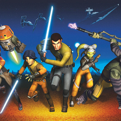 Обои Komar Disney Star Rebels Run (Звёздные войны: Повстанцы Бегут) 8-486