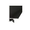 Decaro Microplinth Микроплинтус ML15A Black Brush Анодированный черный браш