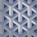 Holden Decor Indulgence Glistening Trident Geo Navy 12810