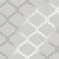 Holden Decor Indulgence Glistening Geo Grey/Silver 12750