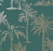 Holden Decor Indulgence Glistening Tropical Tree Teal 12820