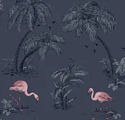 Holden Decor Imaginarium 2 Flamingo Lake Midnight Blue/Pink 12382