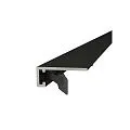 Decaro Microplinth Микроплинтус M15A Black Brush Анодированный черный браш