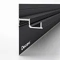 Decaro Теневой профиль Engineering Универсальный D001A Black Анодированный черный