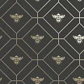 Holden Decor Imaginarium 2 Honeycomb Bee Charcoal_Gold 13081