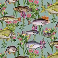 Holden Decor Imaginarium 2 Lagoon Teal/Multi 12171