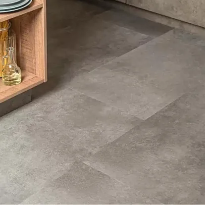 Ламинат SPC Ceramo Vinilam Stone 6 мм Цемент Cтальной 71610