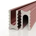 Decaro Теневой профиль Engineering Разделительный D009A Copper Анодированный медный
