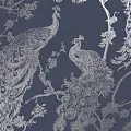 Holden Decor Indulgence Glistening Peacock Navy 12960