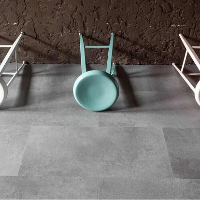 Ламинат SPC Ceramo Vinilam Stone 6 мм Цемент 61609