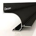 Decaro Теневой профиль Engineering Потолочный D006A Black Анодированный черный