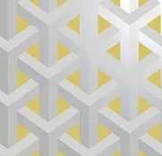 Holden Decor Indulgence Glistening Trident Geo Grey_Yellow 12811