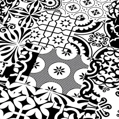 Ламинат Falquon Quadraic Black&White Q002